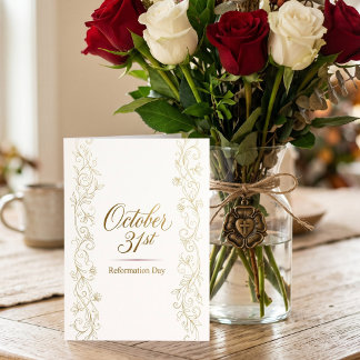 October 31st, Reformation Day Card