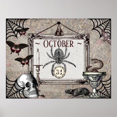 OCTOBER 31ST VINTAGE HALLOWEEN DECOUPAGE PRINT