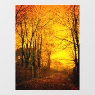 October Afterglow John Atkinson Grimshaw Window Cling