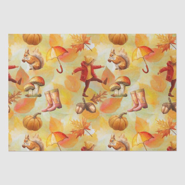 October and November Tissue Paper (Front)