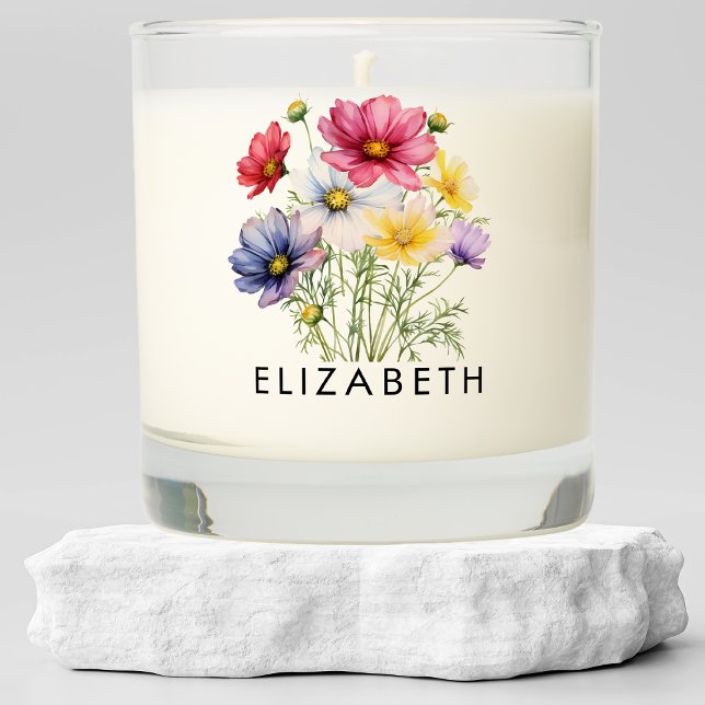 October Birth Month Flower Customized Gift for Her Scented Candle (Creator Uploaded)