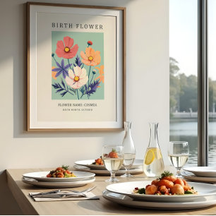 October Birth Month Flower Market Canvas Print
