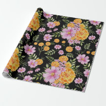 October Birth Month Flowers Marigold Cosmos