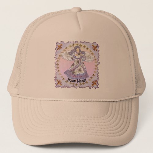 October Birthday Angel custom name Hat