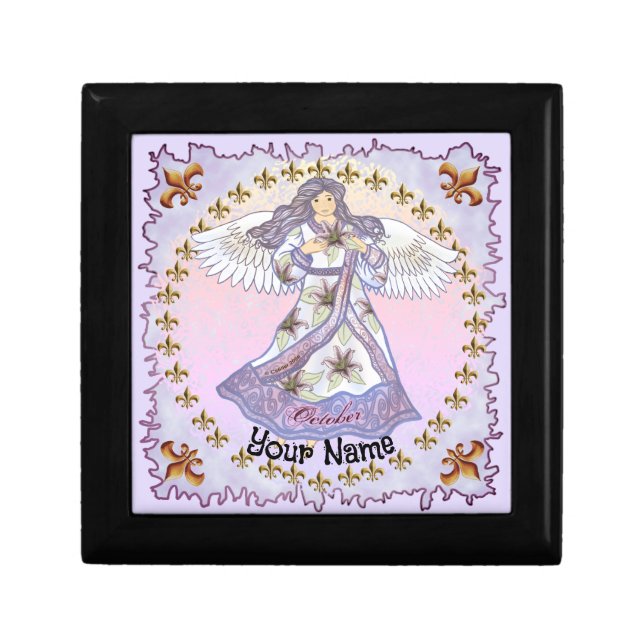 October Birthday Angel Gift Box (Front)