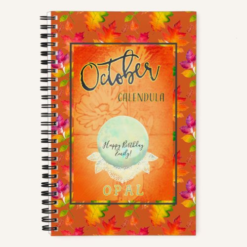 October birthday Notebook