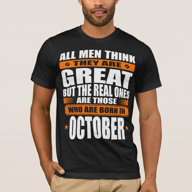 October Birthday T-Shirt (Front)