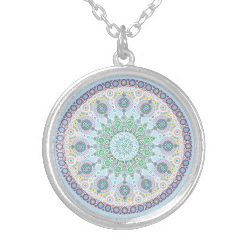 October Birthstone Opal Mandala Necklace