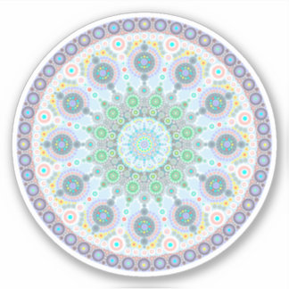 October Birthstone Opal Mandala Sticker
