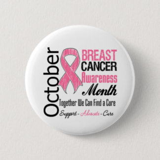 October - Breast Cancer Awareness Month Pinback Button