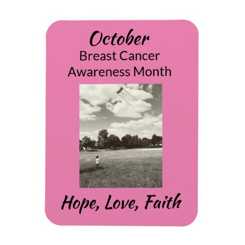 October Breast Cancer Awareness Month Support Love Magnet