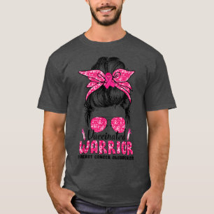October Breast Cancer Warrior Support Pink Ribbon T-Shirt
