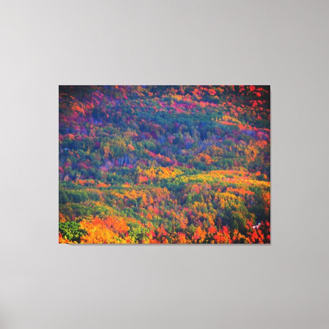 October Colors Triptych Canvas Print (Front)