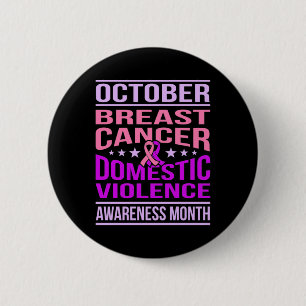 October Domestic Violence Awareness Month Support Button