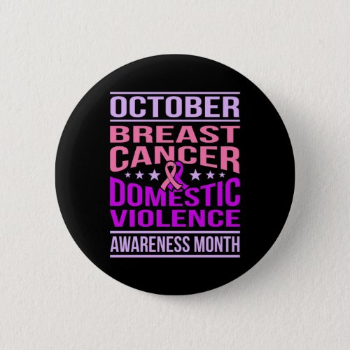 October Domestic Violence Awareness Month Support Button