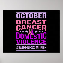 October Domestic Violence Awareness Month Support Poster