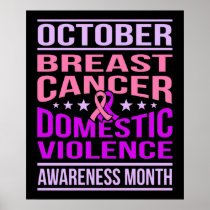 October Domestic Violence Awareness Month Support Poster