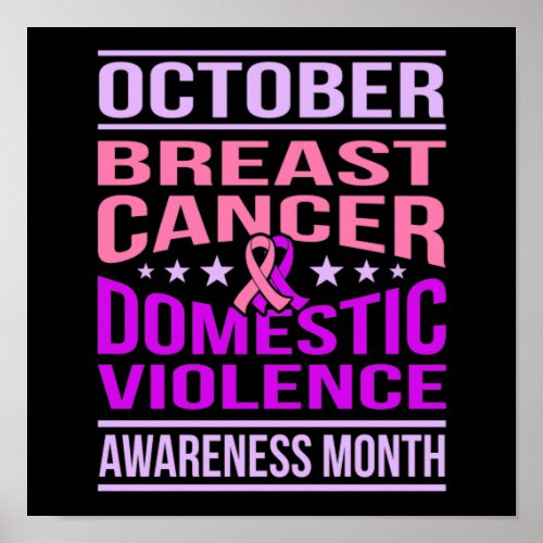 October Domestic Violence Awareness Month Support Poster