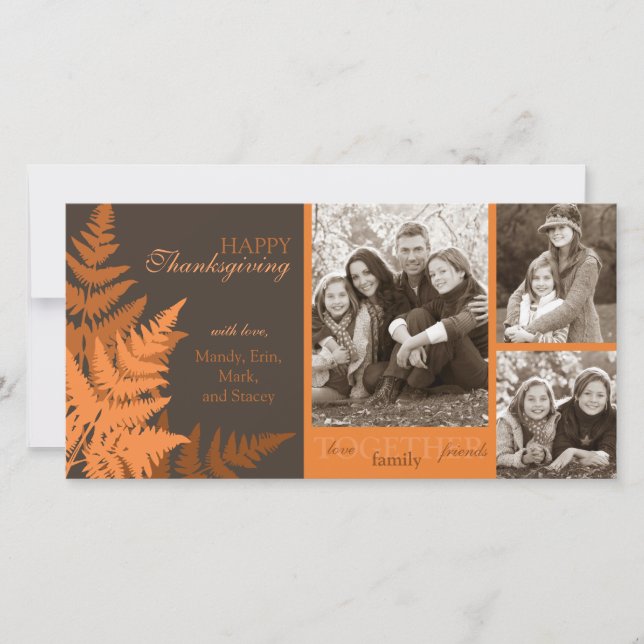 October Fern Photo Card (Front)