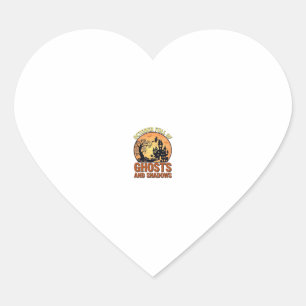 October Full Ghosts Shadows Haunted House Witch Ha Heart Sticker