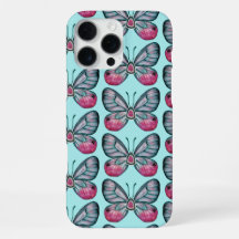 October Glasswing Teal Butterfly Pattern