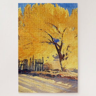 “October Gold” by Maynard Dixon Jigsaw Puzzle