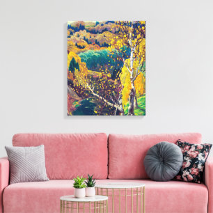 October Gold Franklin Carmichael Canvas Print
