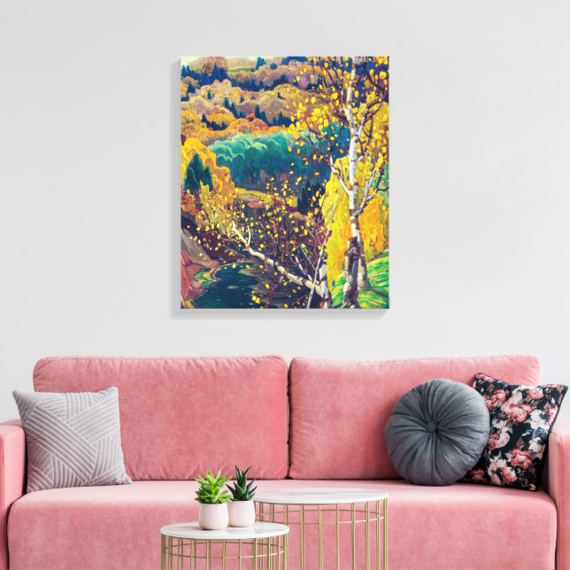 October Gold | Franklin Carmichael | Canvas Print (Insitu(LivingRoom))