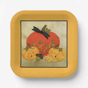 October Halloween Bridal Shower Paper Plates