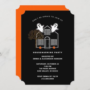 October Housewarming Party Invitations by halloweenies at Zazzle