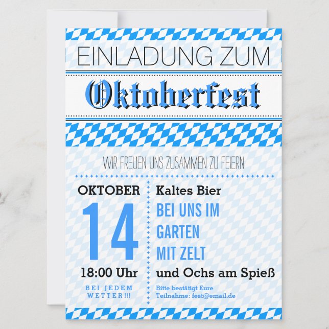 October invitation (Front)