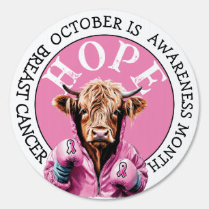 October is Breast Cancer Awareness Cow  Hope Theme Sign