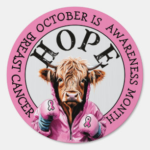 October is Breast Cancer  Awareness Hope Sign