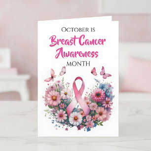 October is Breast Cancer Awareness Month Card