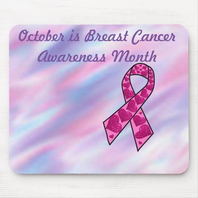 October is Breast Cancer awareness month Mouse Pad (Front)