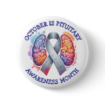 October is Pituitary Awareness Month Button