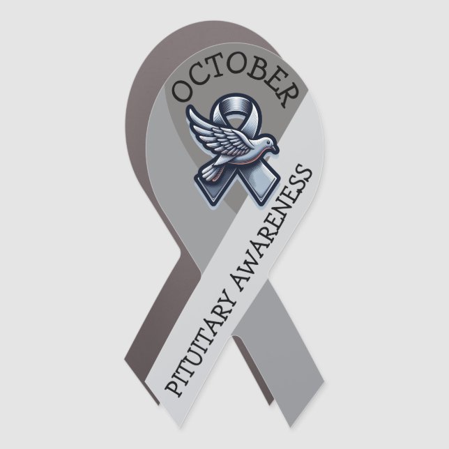 October is Pituitary Awareness Month Car Magnet (Front)