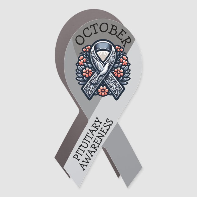 October is Pituitary Awareness Month Car Magnet (Front)
