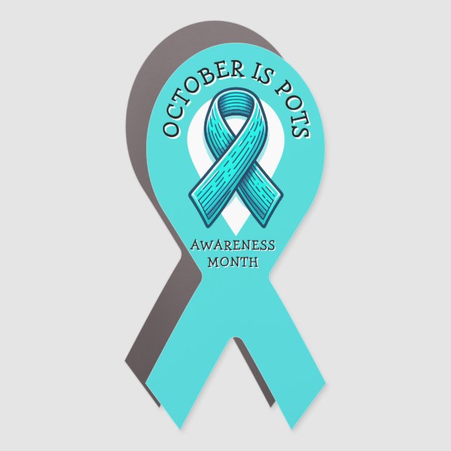 October is POTS Awareness Month  Car Magnet (Front)
