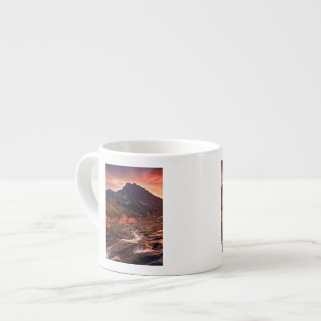October Light on Headlight Basin Espresso Cup (Front Left)