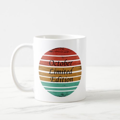 october limited edition coffee mug