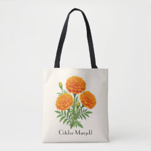 October Marigold Flowers Tote Bag