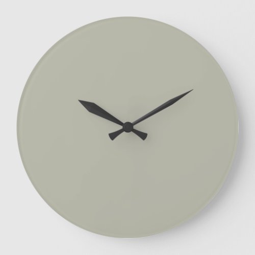 October Mist Solid Color Large Clock