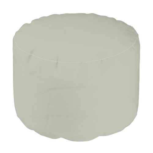 October Mist Solid Color Pouf