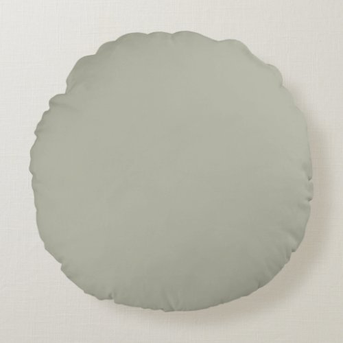 October Mist Solid Color Round Pillow