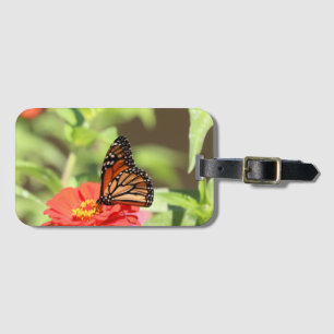 October Monarch Luggage Tag
