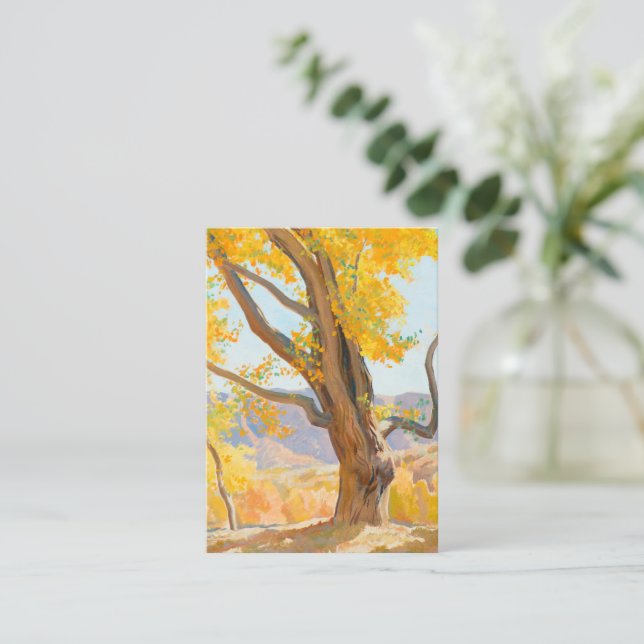 October Morning by Maynard Dixon Note Card (Standing Front)