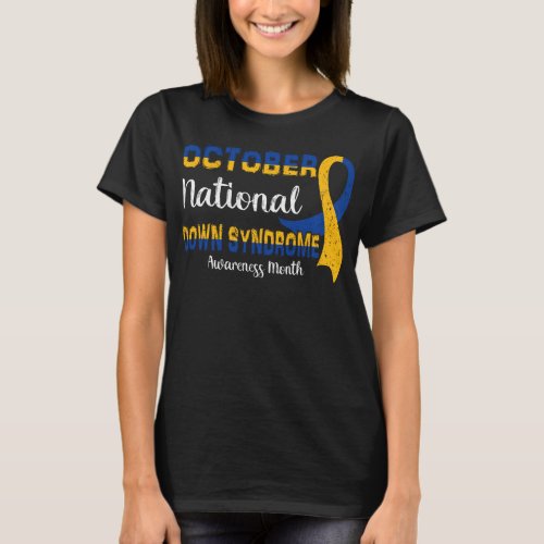 October National Down Syndrome Awareness Month Gif T_Shirt