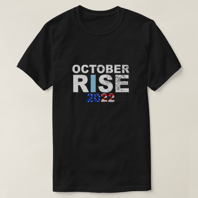 October Rise 2022 Mariners US Flag Distressed T-Shirt