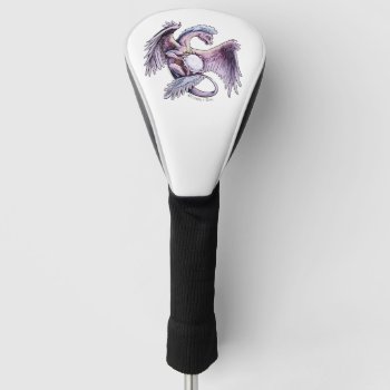 October’s Birthstone Dragon: Opal Golf Head Cover by critterwings at Zazzle